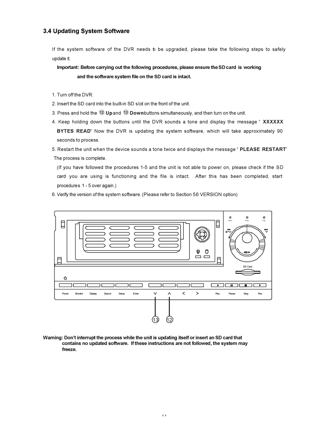 Maxtor SLD240 operation manual Updating System Software 