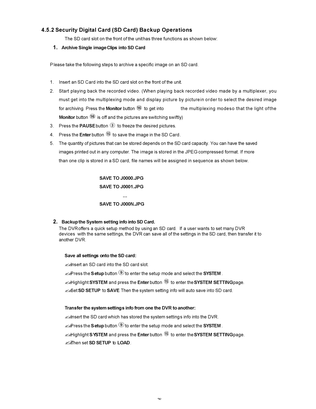 Maxtor SLD240 operation manual Security Digital Card SD Card Backup Operations, Archive Single imageClips into SD Card 