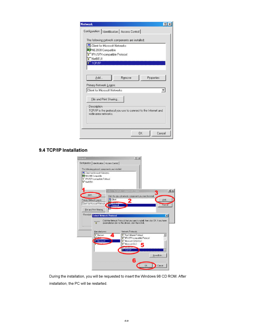 Maxtor SLD240 operation manual TCP/IP Installation 