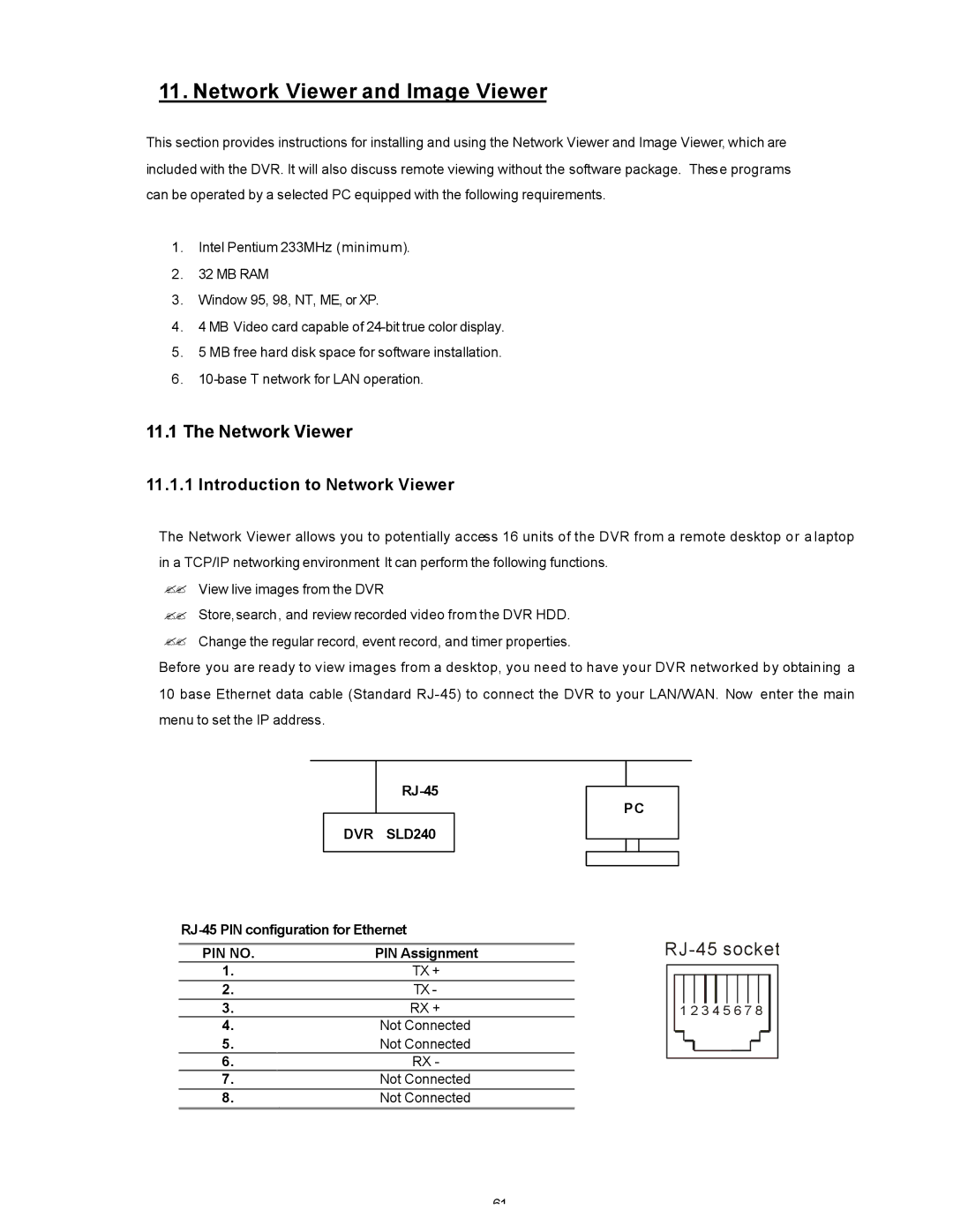 Maxtor operation manual Network Viewer and Image Viewer, Introduction to Network Viewer, DVR SLD240 