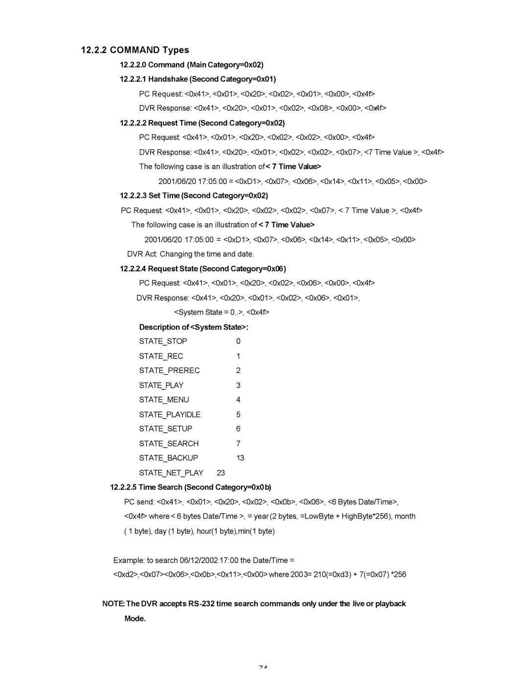 Maxtor SLD240 operation manual Command Types 