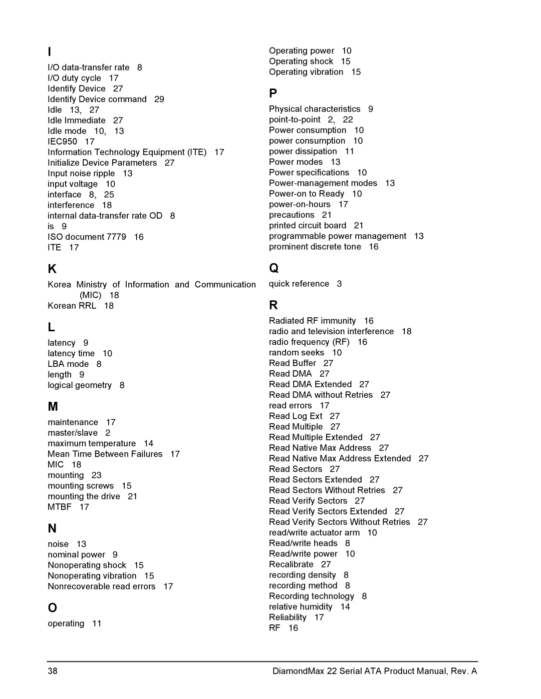 Maxtor STM3320614AS, STM3160813AS, STM31000334AS manual Ite 