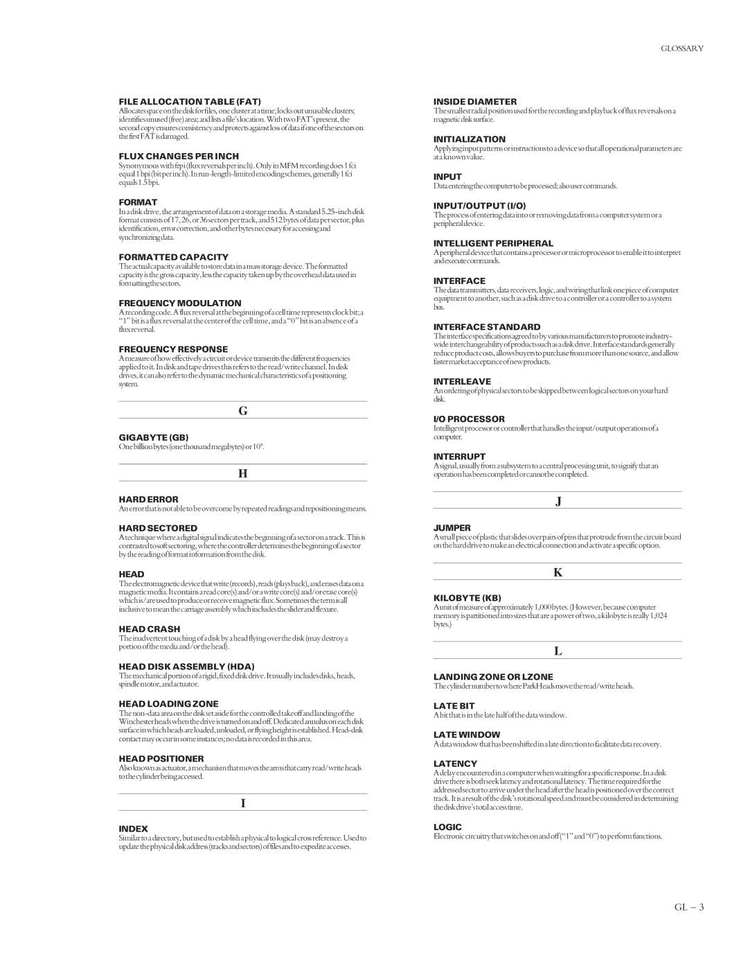 Maxtor VL 17 manual Gigabyte GB 