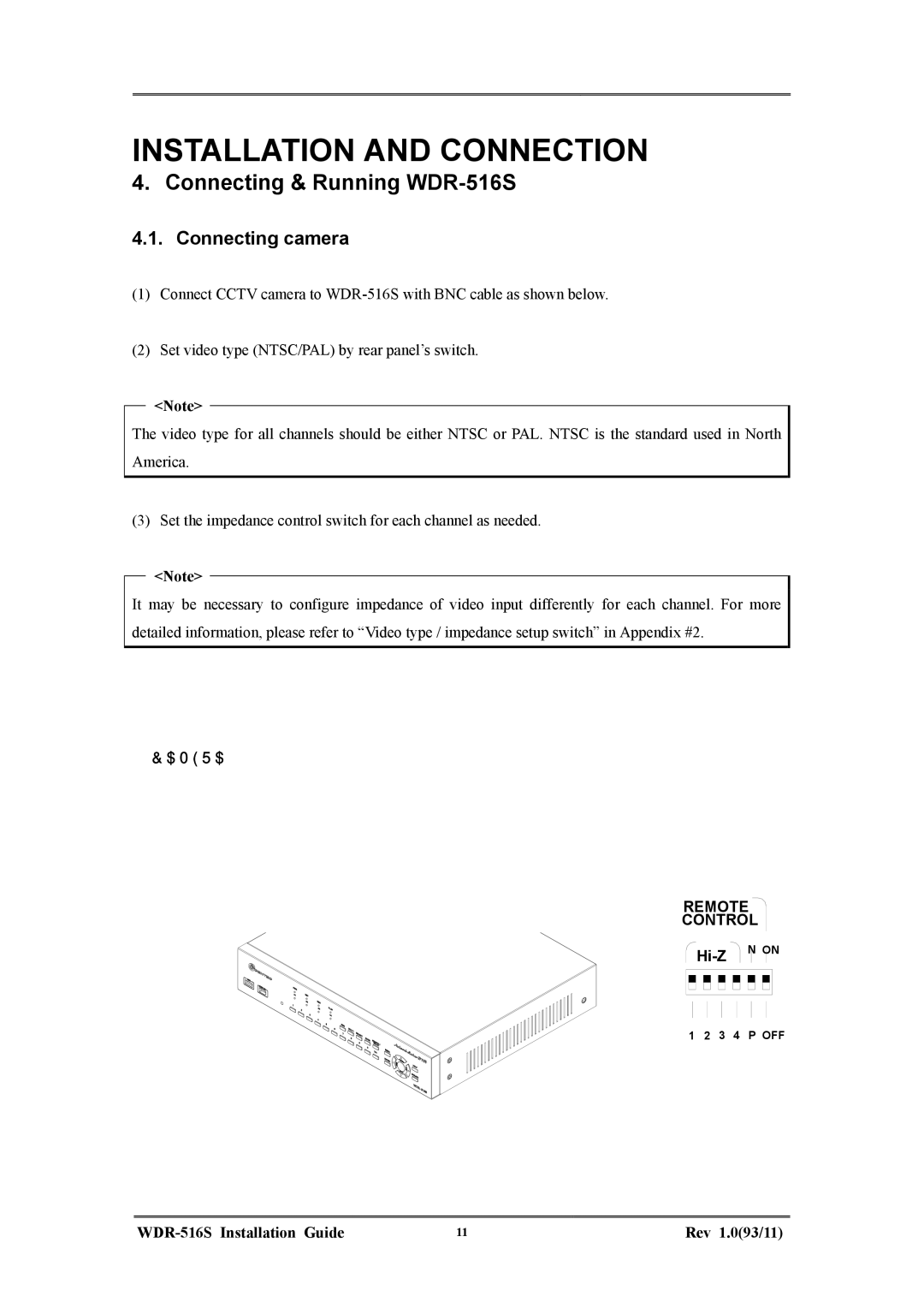 Maxtor manual Connecting & Running WDR-516S, Connecting camera 