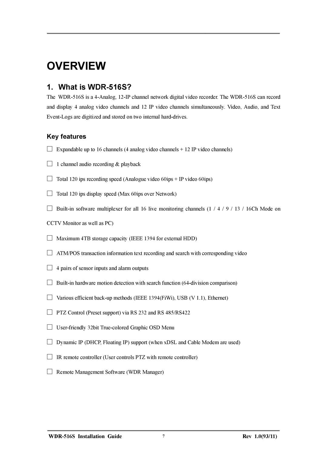 Maxtor manual What is WDR-516S?, Key features 