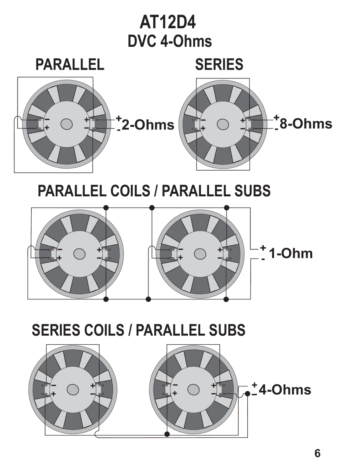 Maxxsonics AT12D2, AT12S4 manual AT12D4 