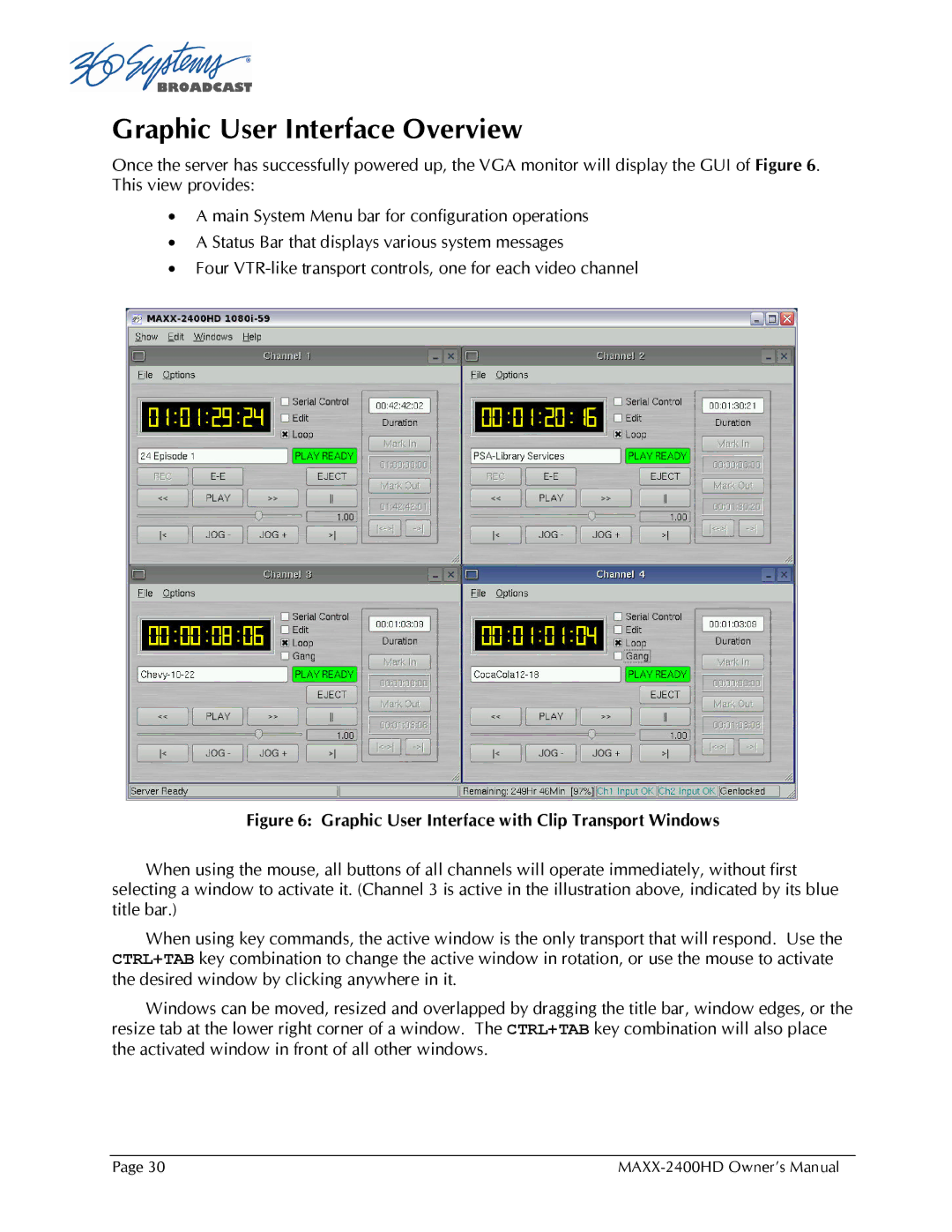 Maxxsonics MAXX-2400HD manual Graphic User Interface Overview 