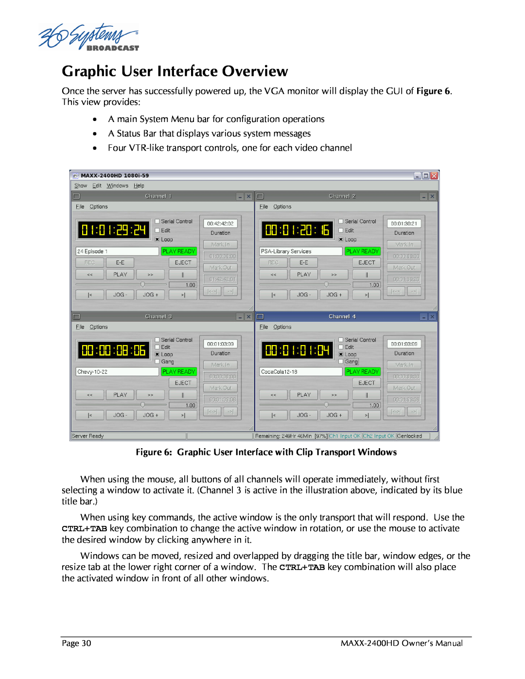 Maxxsonics MAXX-2400HD manual Graphic User Interface Overview 