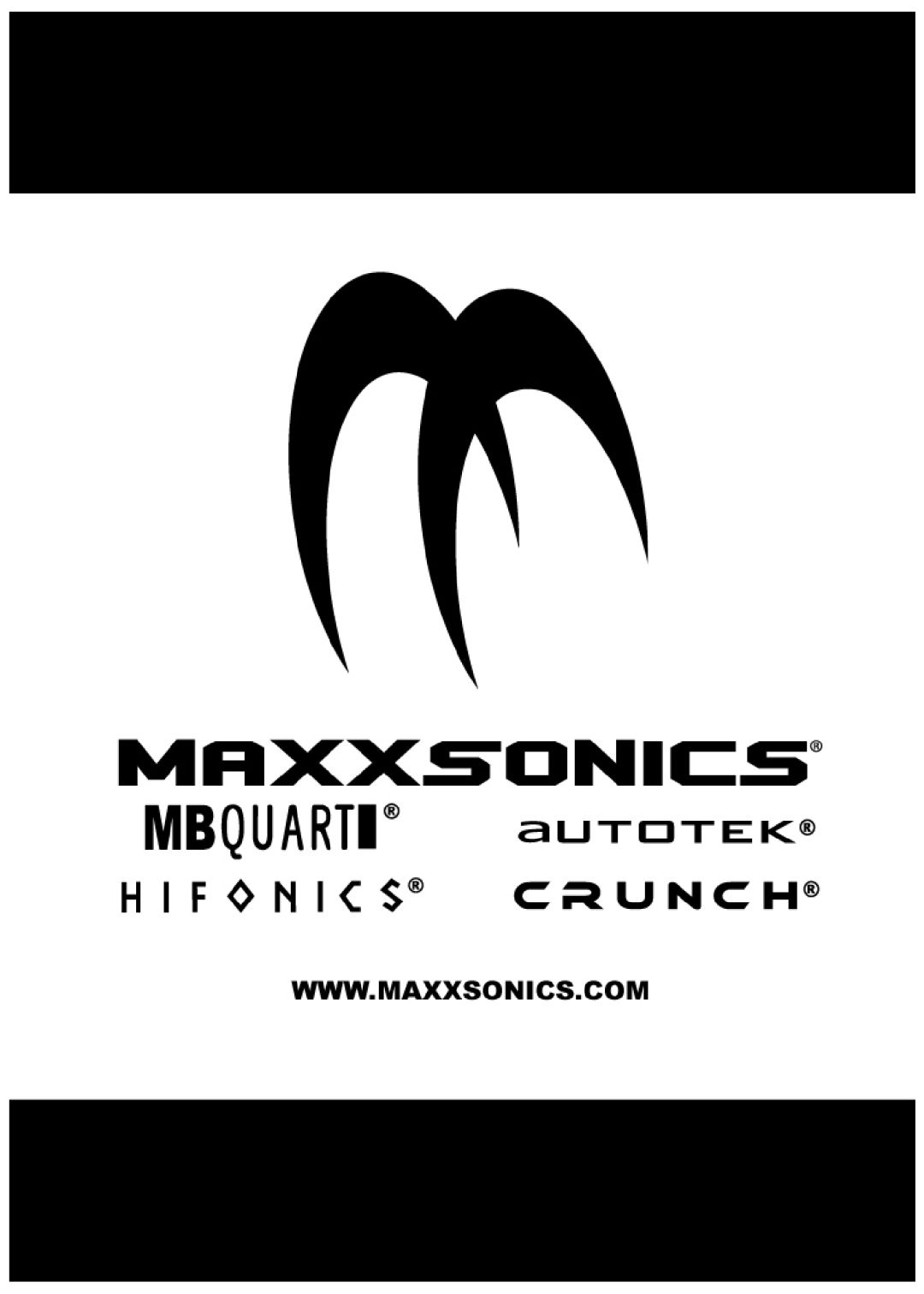 Maxxsonics MLX-100 manual 