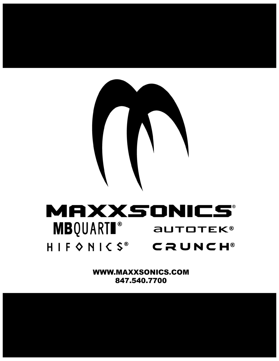 Maxxsonics SS1900.1D, SS500.1, SS75.2, SS75.4, SS750.1, SS100.4, SS1000.1D, SS1500.1D, SS125.2 manual 