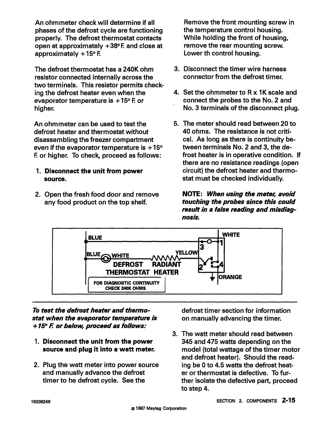 Maytag 16008248 manual 