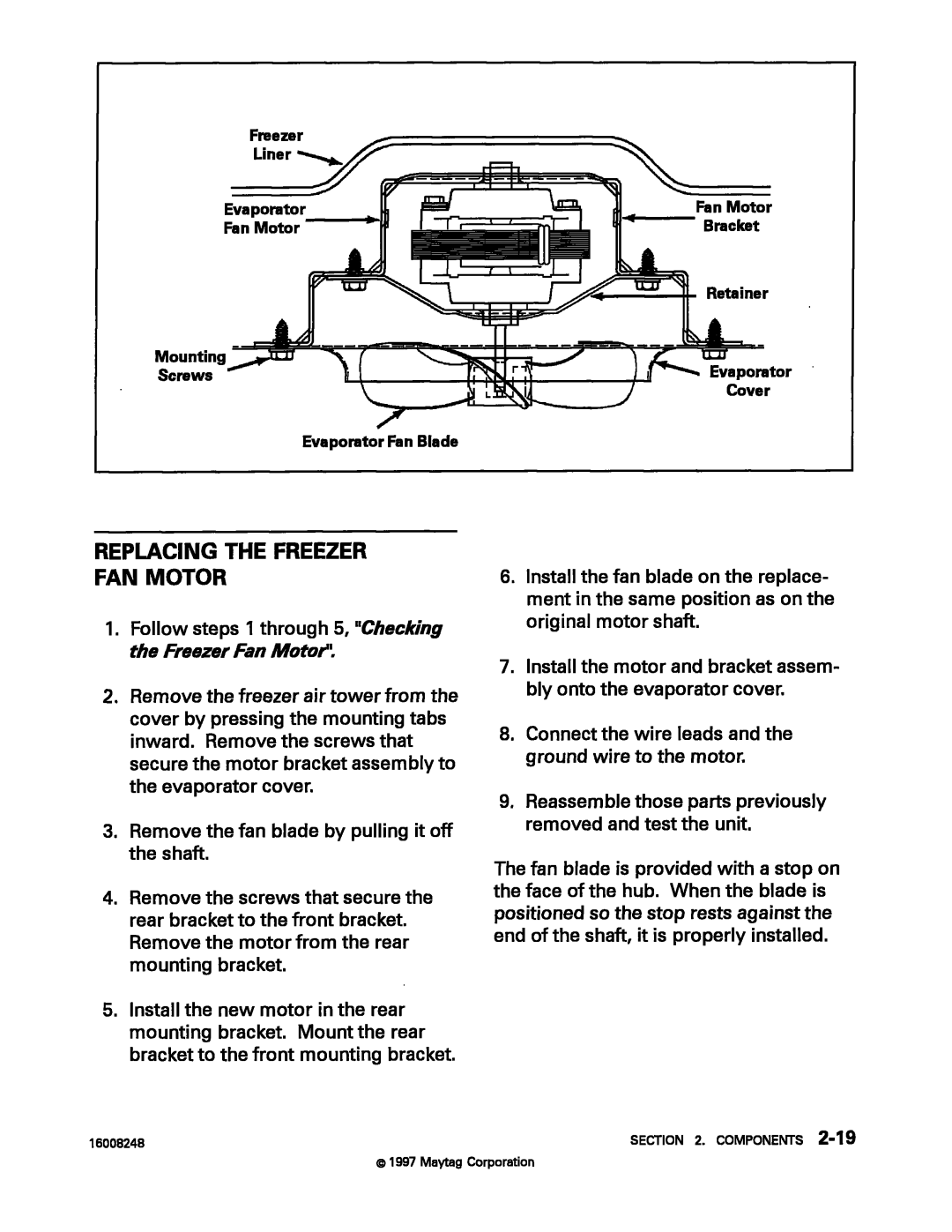 Maytag 16008248 manual 