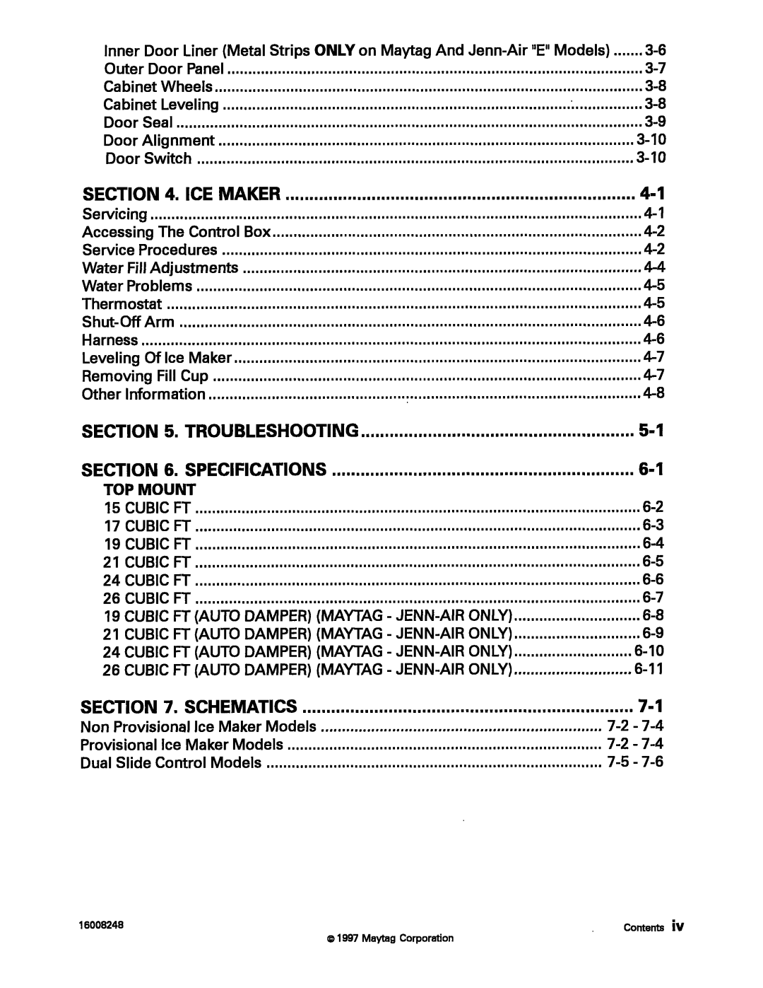 Maytag 16008248 manual 