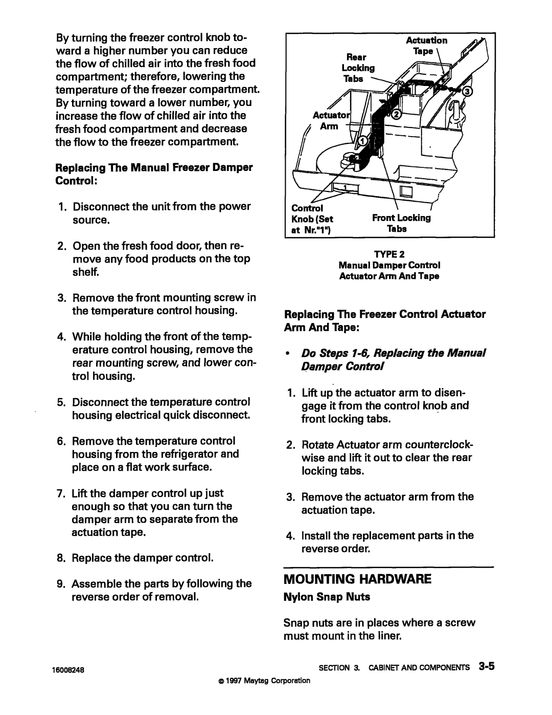 Maytag 16008248 manual 