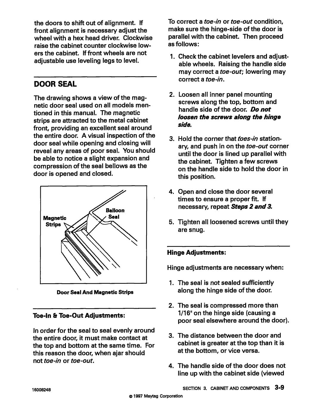 Maytag 16008248 manual 