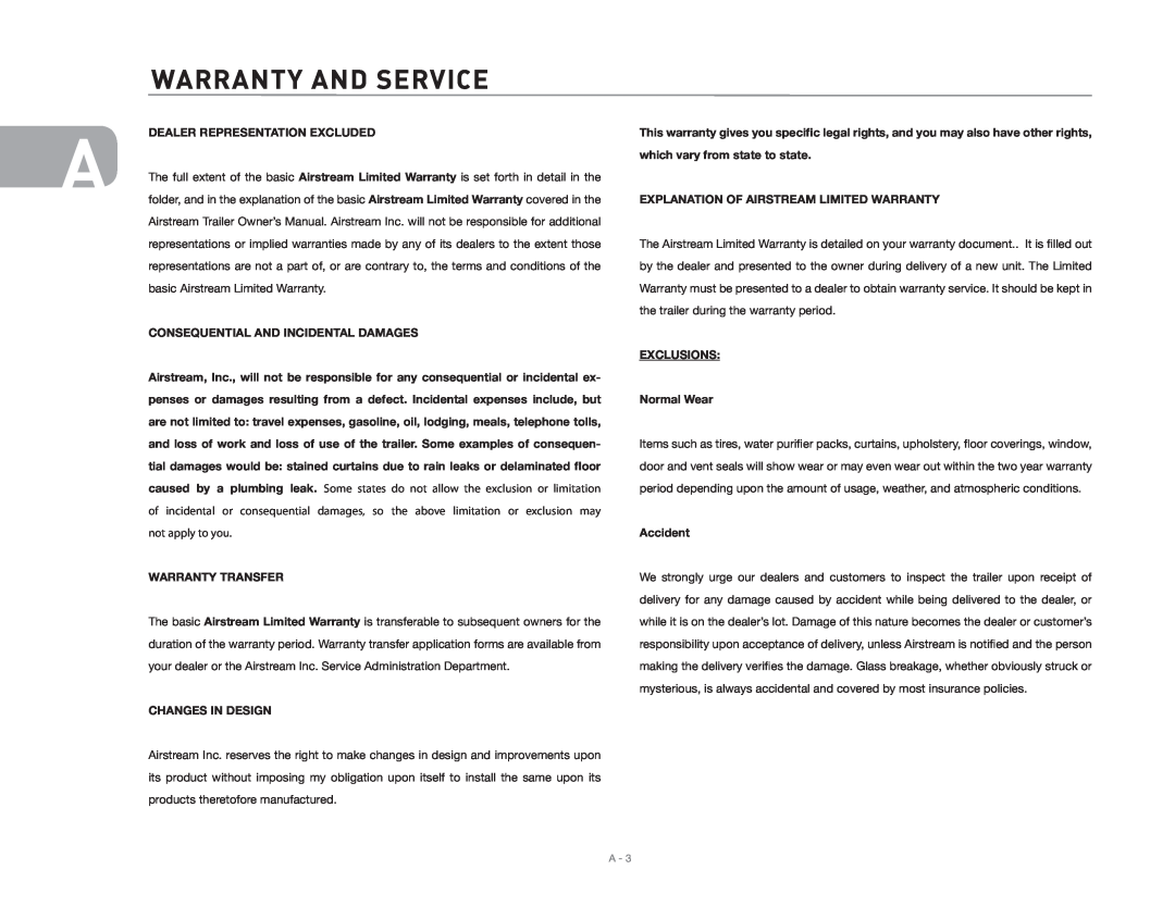 Maytag 2006 Warranty and Service, Dealer Representation Excluded, Consequential And Incidental Damages, Warranty Transfer 