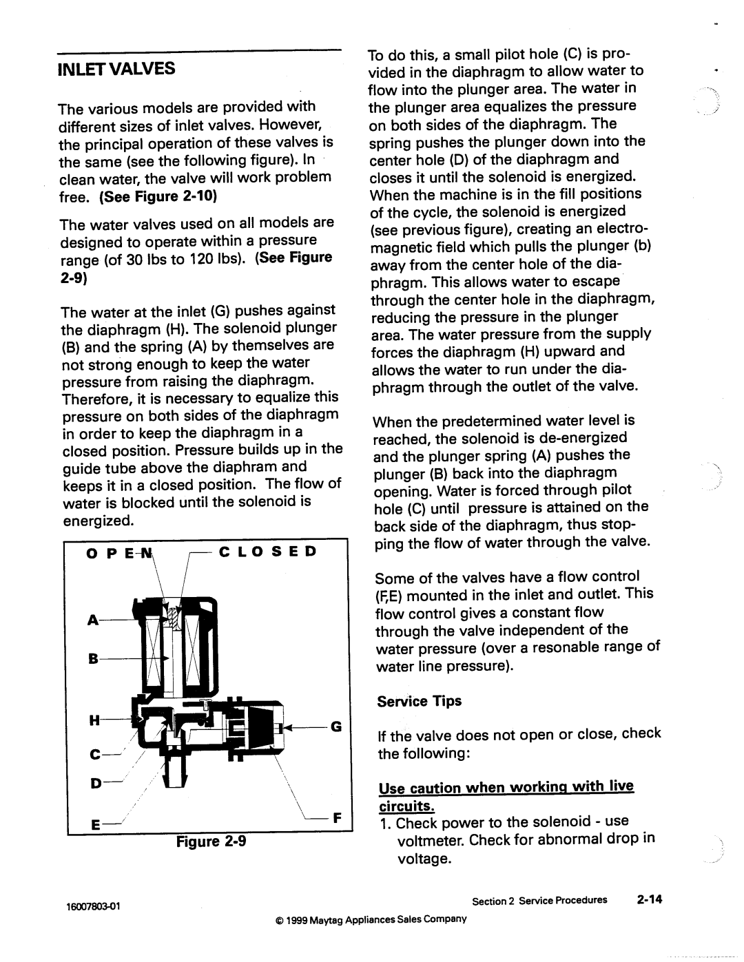 Maytag 217926 manual 