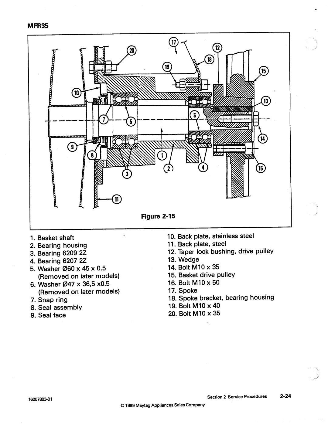 Maytag 217926 manual 