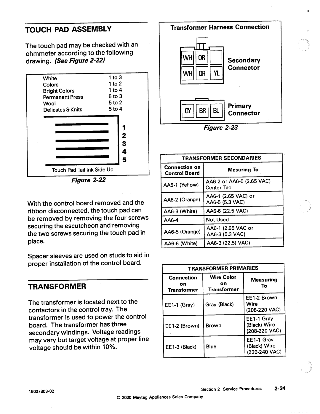 Maytag 217926 manual 