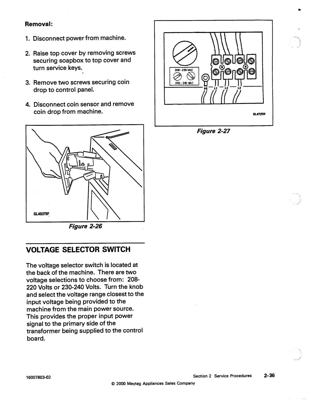 Maytag 217926 manual 