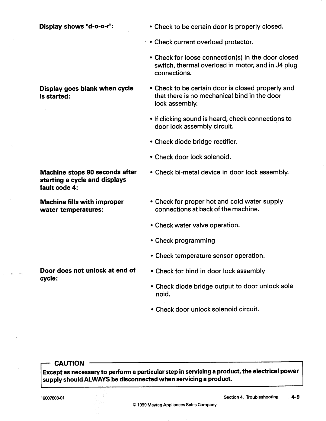 Maytag 217926 manual 