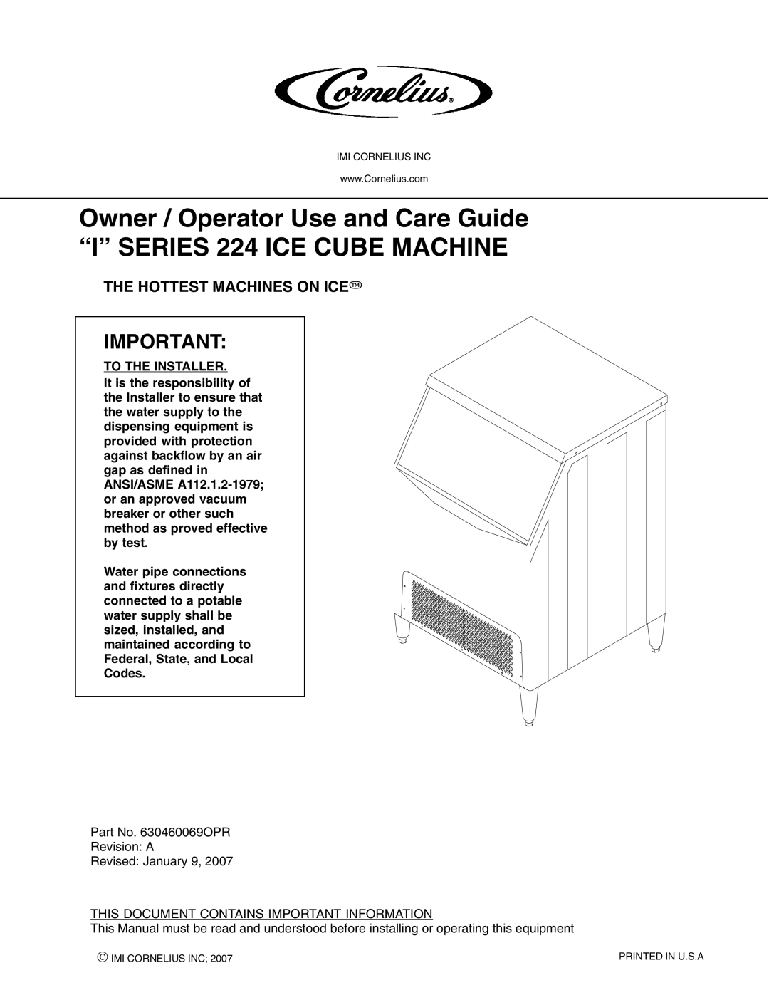 Maytag 224 manual Hottest Machines on Icet, This Document Contains Important Information 