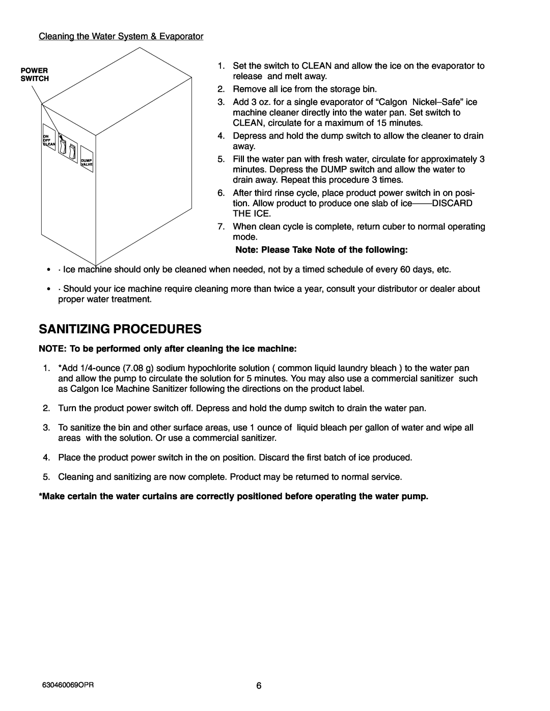 Maytag 224 manual Sanitizing Procedures 