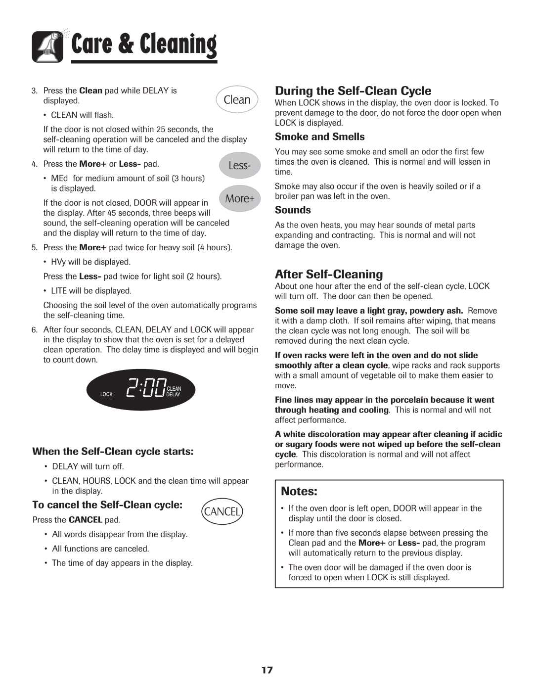 Maytag 500 Series important safety instructions During the Self-Clean Cycle, After Self-Cleaning 