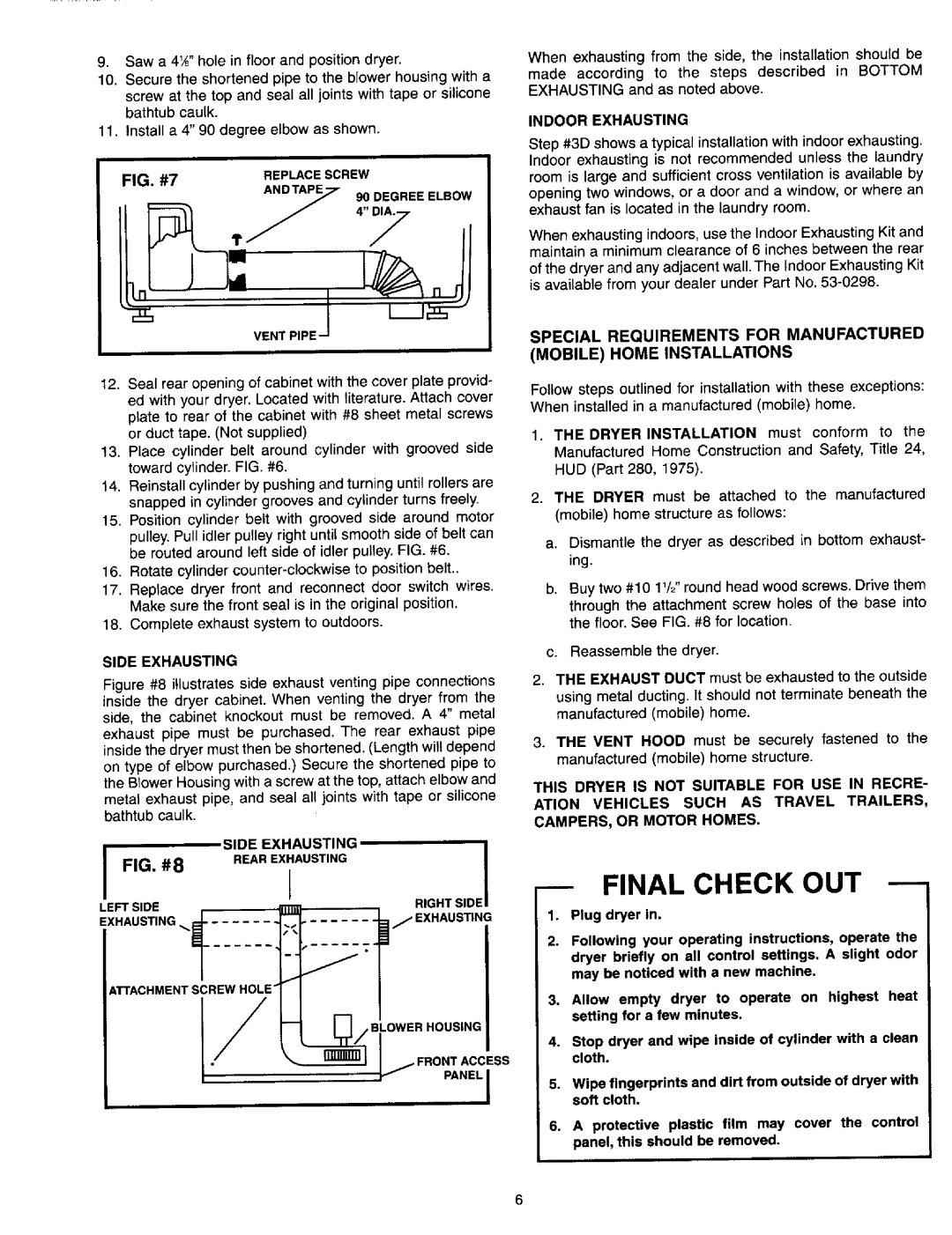 Maytag 53-3442 Replaces Crew Andta 7 90 DE Greeelb O W, Side Exhausting, Indoor Exhausting, Blower Housing, Panelj 