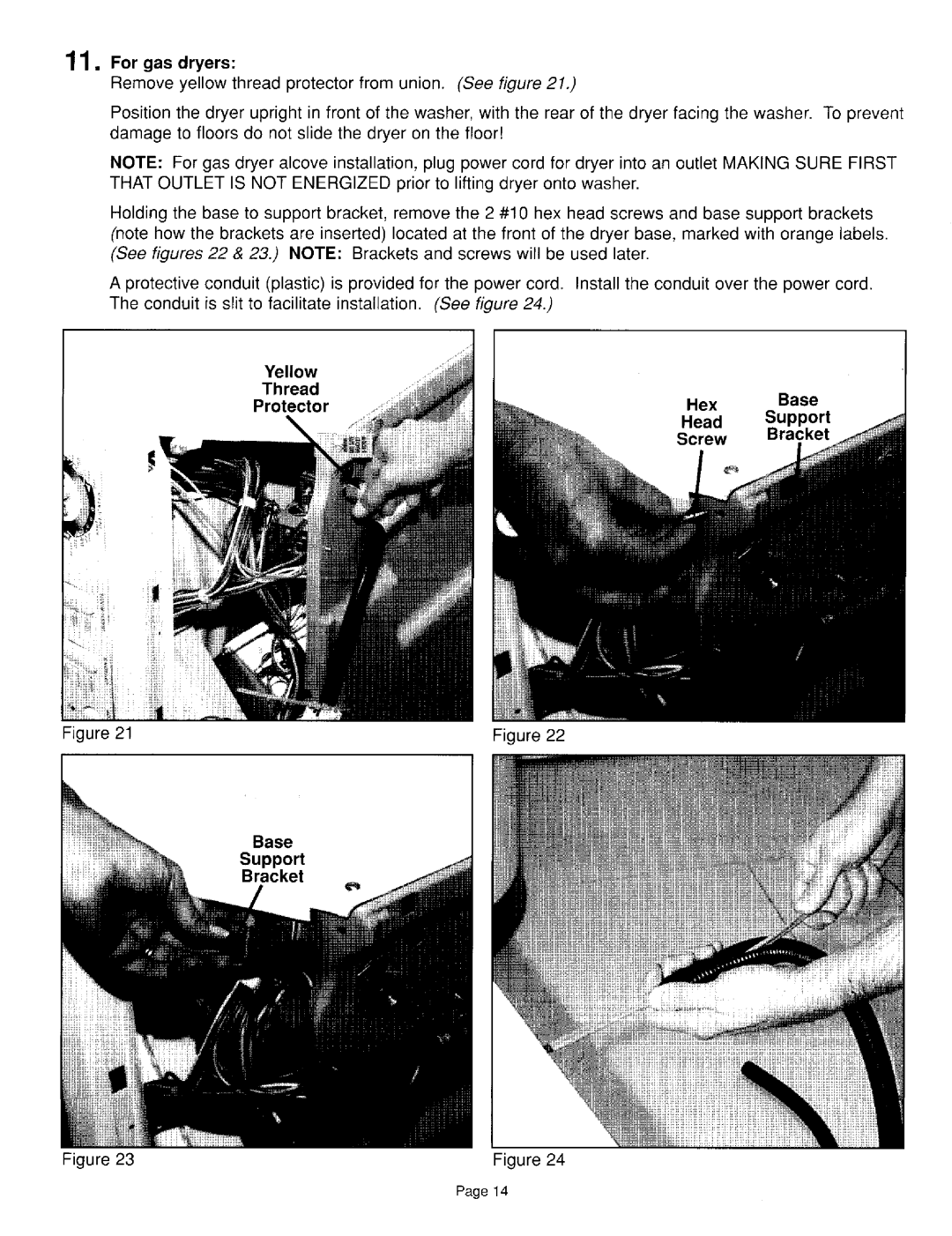 Maytag 6 2708140-0498 installation instructions Yellow, Screw, Base Bracket 