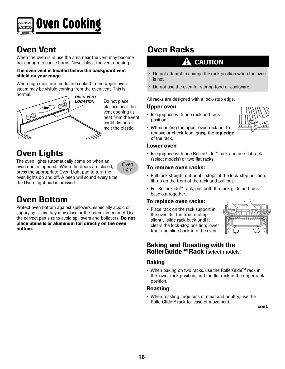 Maytag 750 warranty Oven Vent, Oven Lights, Oven Bottom, Oven Racks 