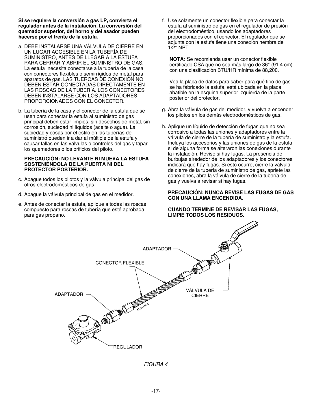 Maytag 8101P407-60 installation manual Adaptador Conector Flexible Válvula DE 