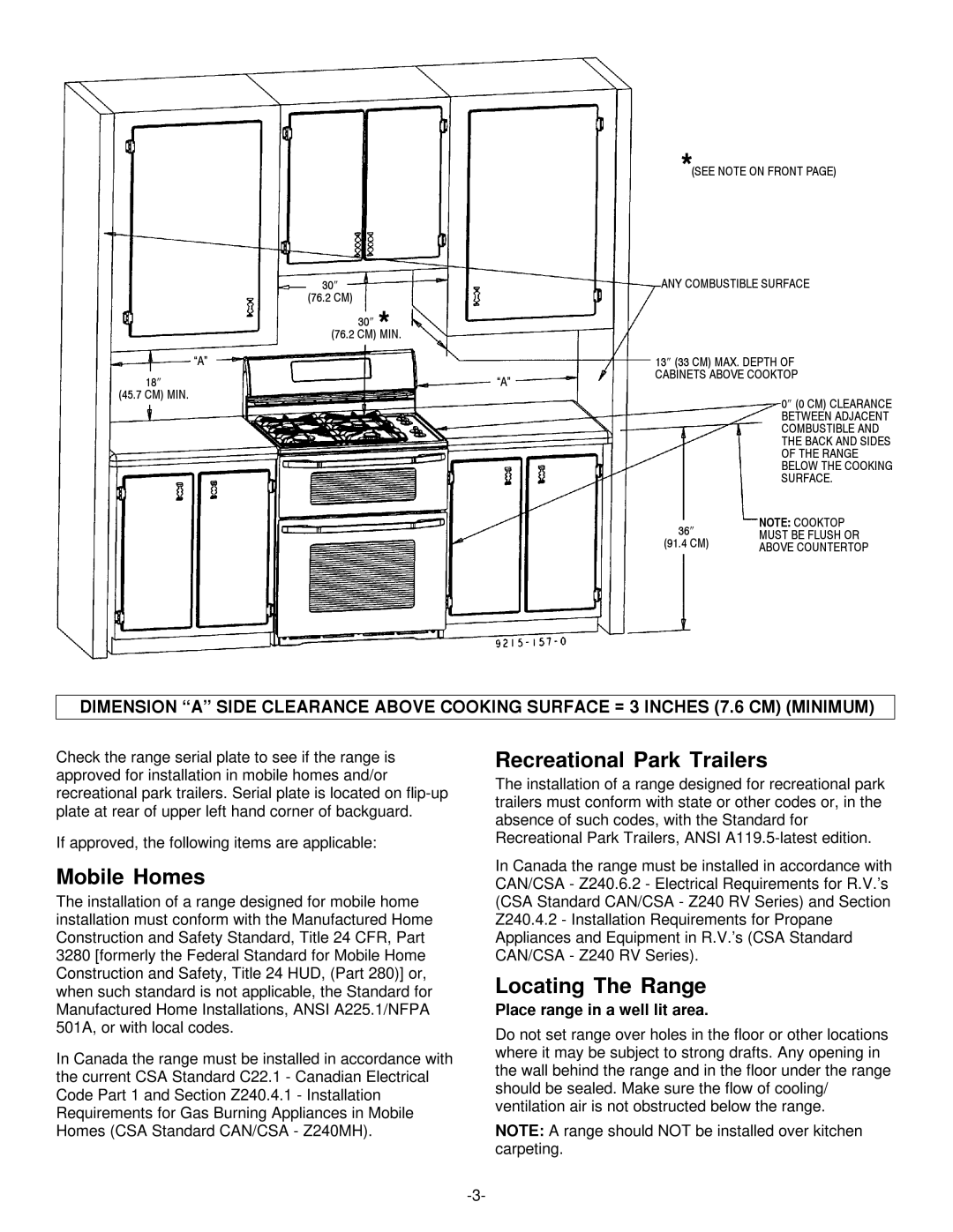 Maytag 8101P407-60 installation manual Mobile Homes 