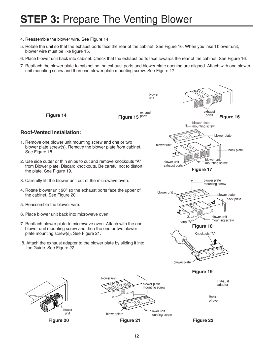 Maytag 8101P641-60 installation instructions Roof-Vented Installation, Ports 