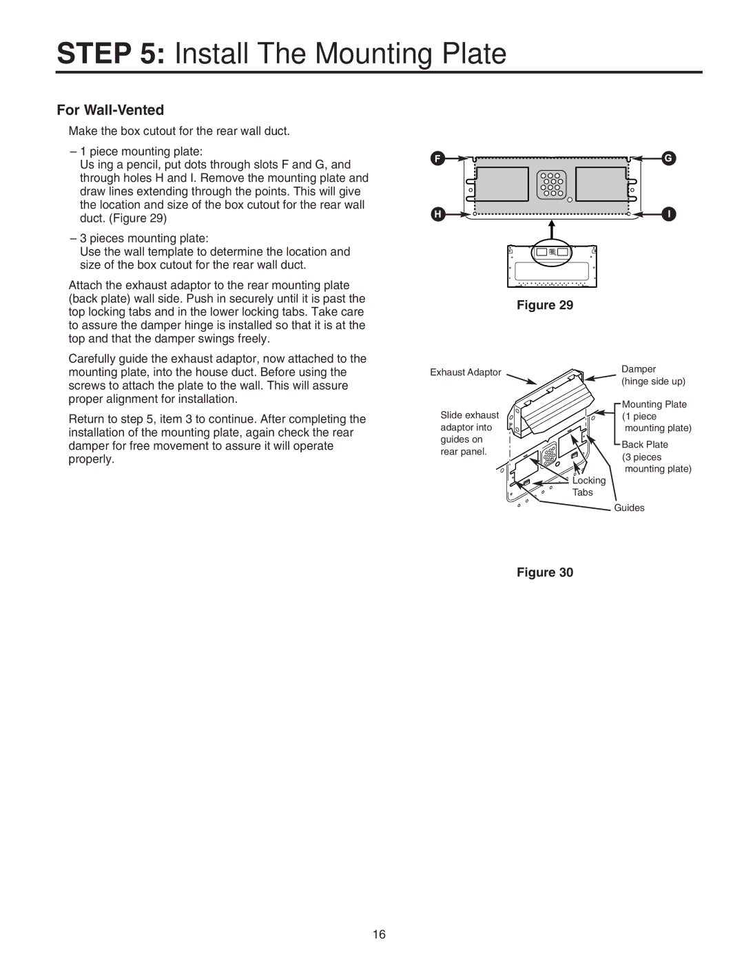 Maytag 8101P641-60 installation instructions For Wall-Vented 