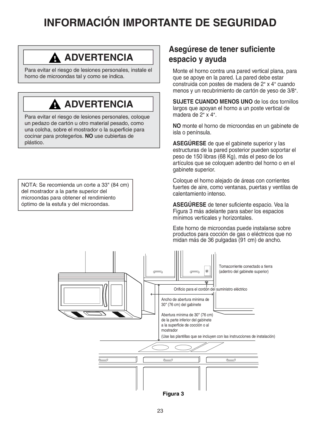 Maytag 8101P641-60 installation instructions Asegúrese de tener suficiente espacio y ayuda 