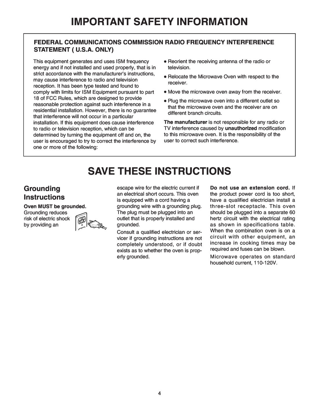 Maytag 8101P641-60 installation instructions Grounding Instructions, Important Safety Information, Save These Instructions 