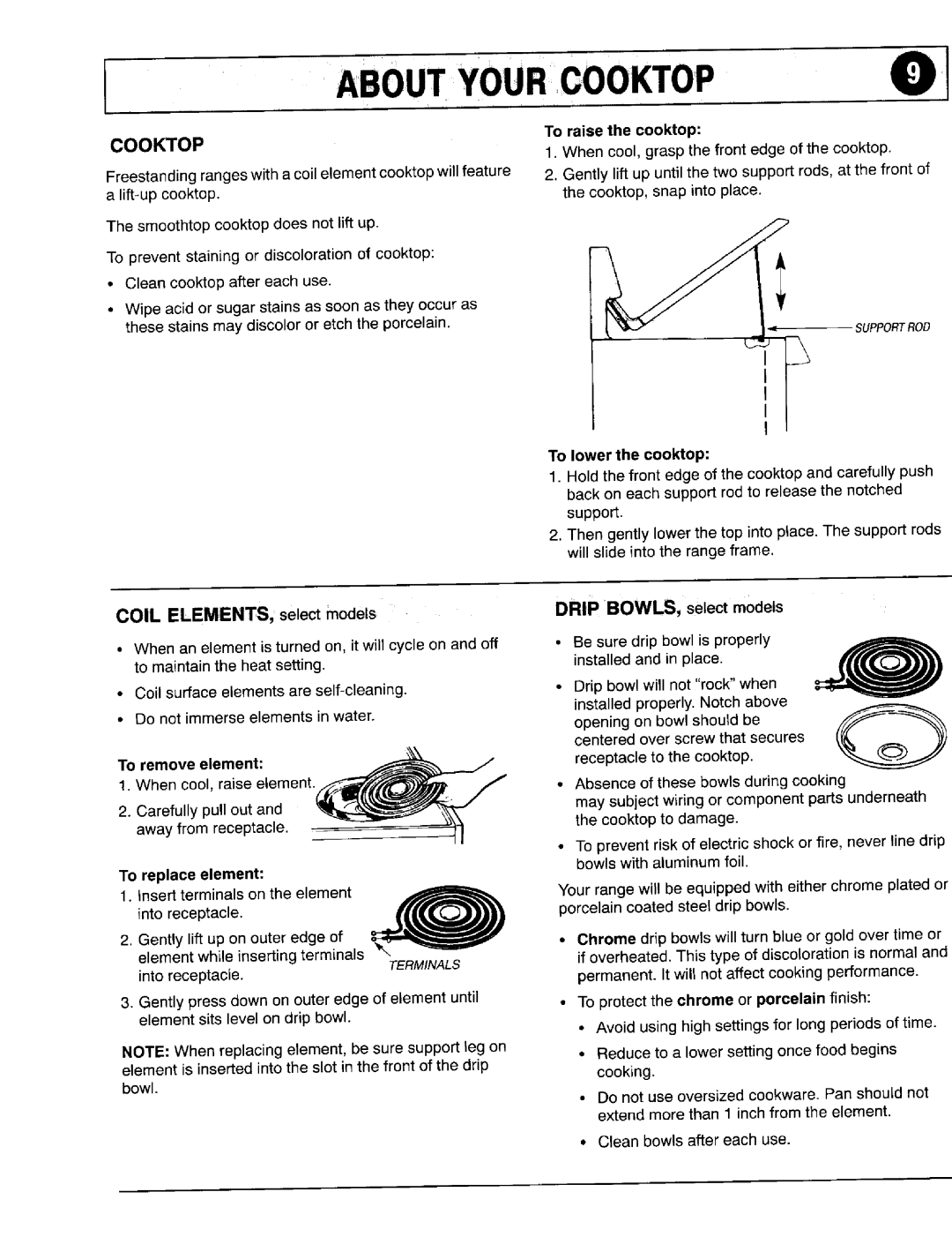 Maytag 8111P375-60 important safety instructions Iaboutyourcooktop 0, Cooktop 