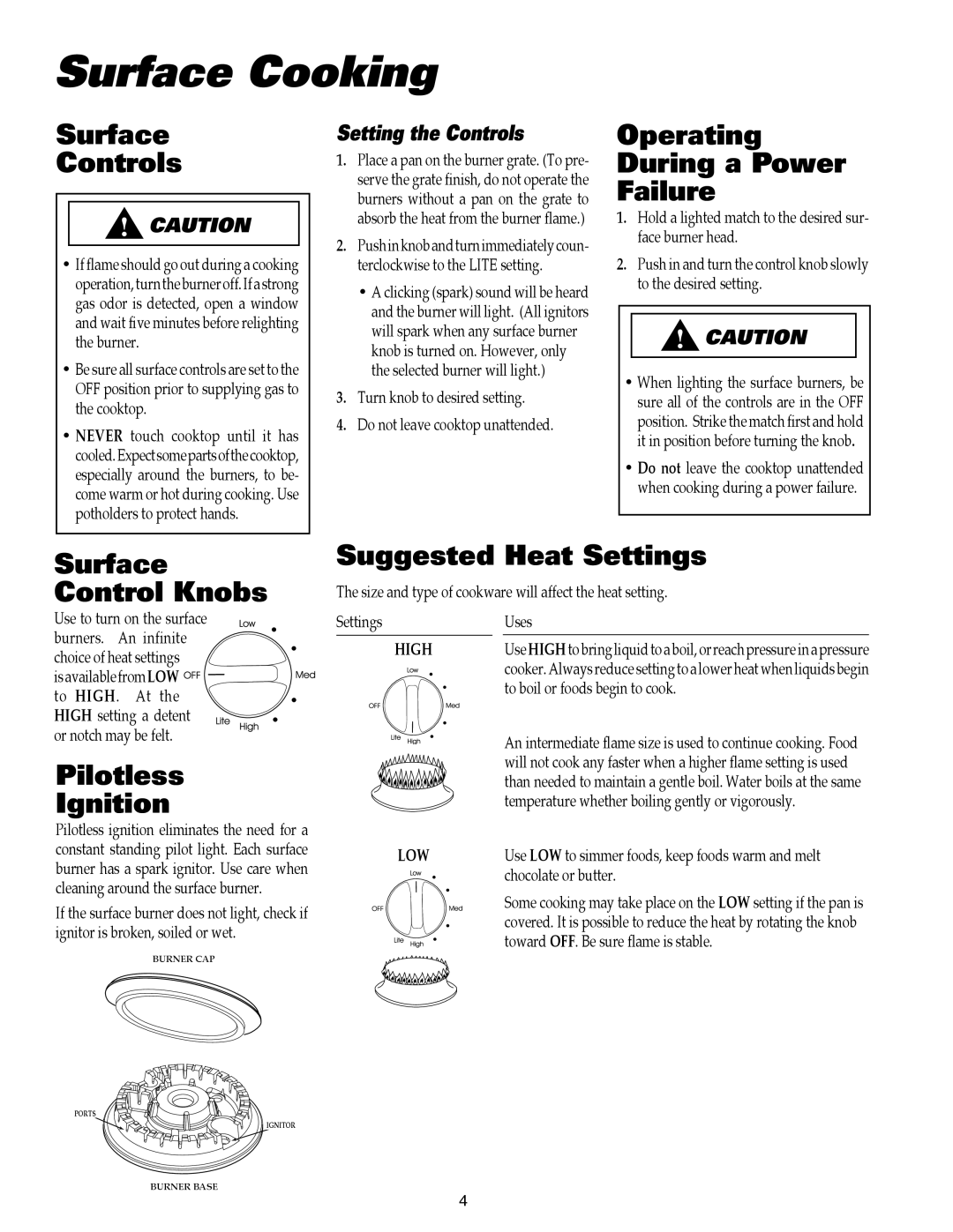 Maytag 8111P504-60 important safety instructions Surface Cooking 