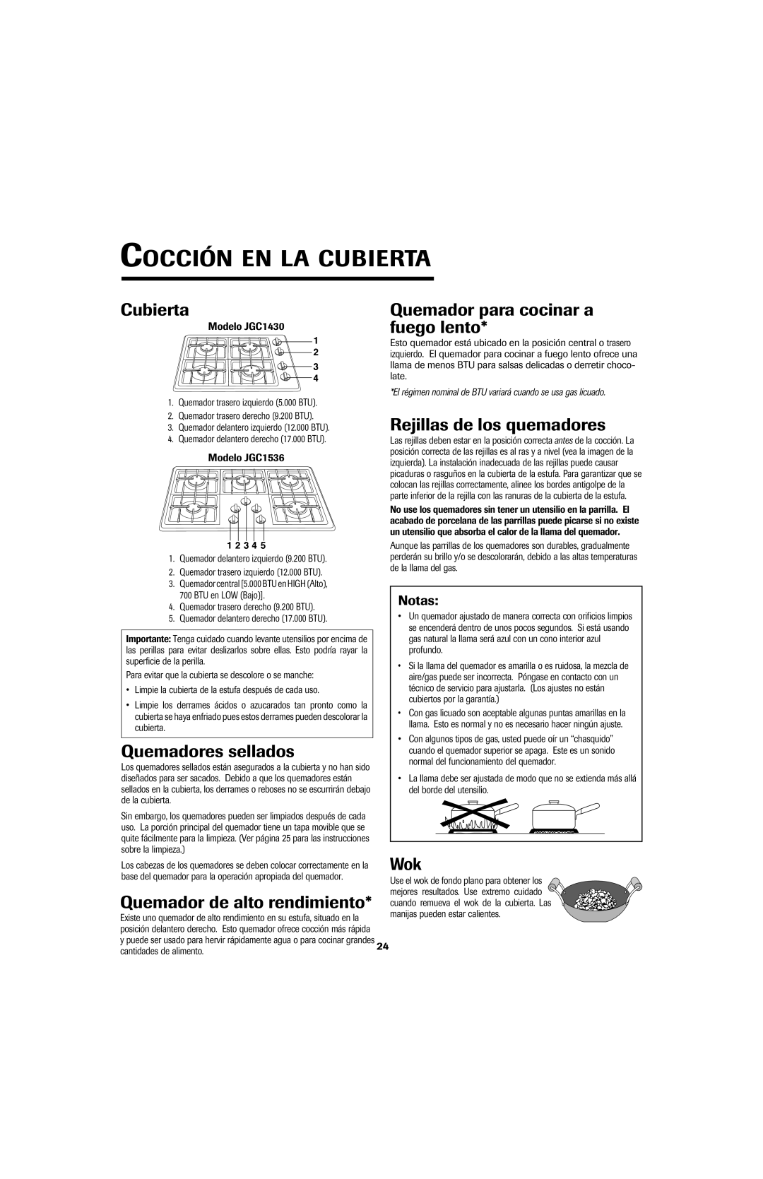 Maytag 8111P536-60 Cubierta, Quemador para cocinar a fuego lento, Quemadores sellados, Quemador de alto rendimiento 