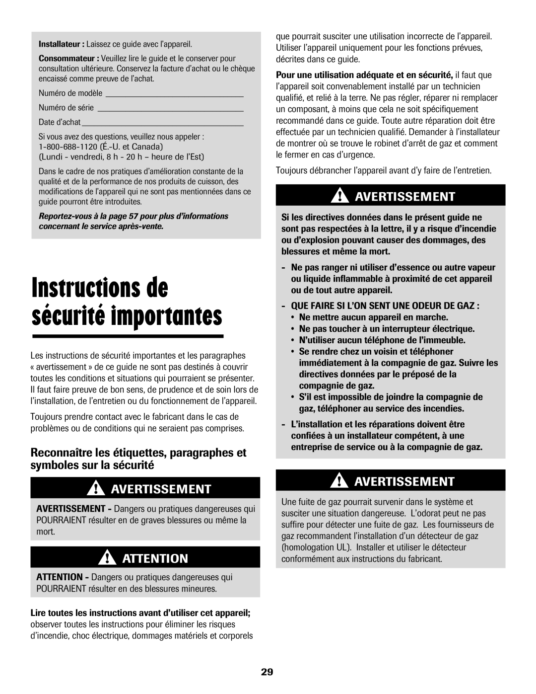 Maytag 8113P448-60 important safety instructions Instructions de sécurité importantes 