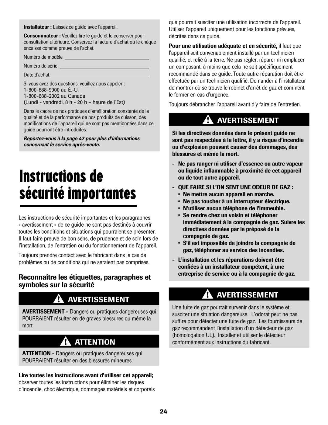 Maytag 8113P560-60 important safety instructions Instructions de sécurité importantes 