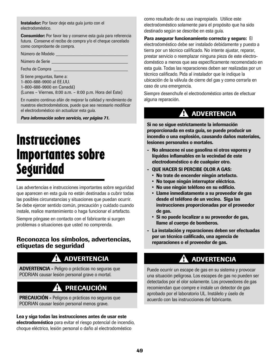 Maytag 8113P560-60 Instrucciones Importantes sobre Seguridad, Reconozca los símbolos, advertencias, etiquetas de seguridad 