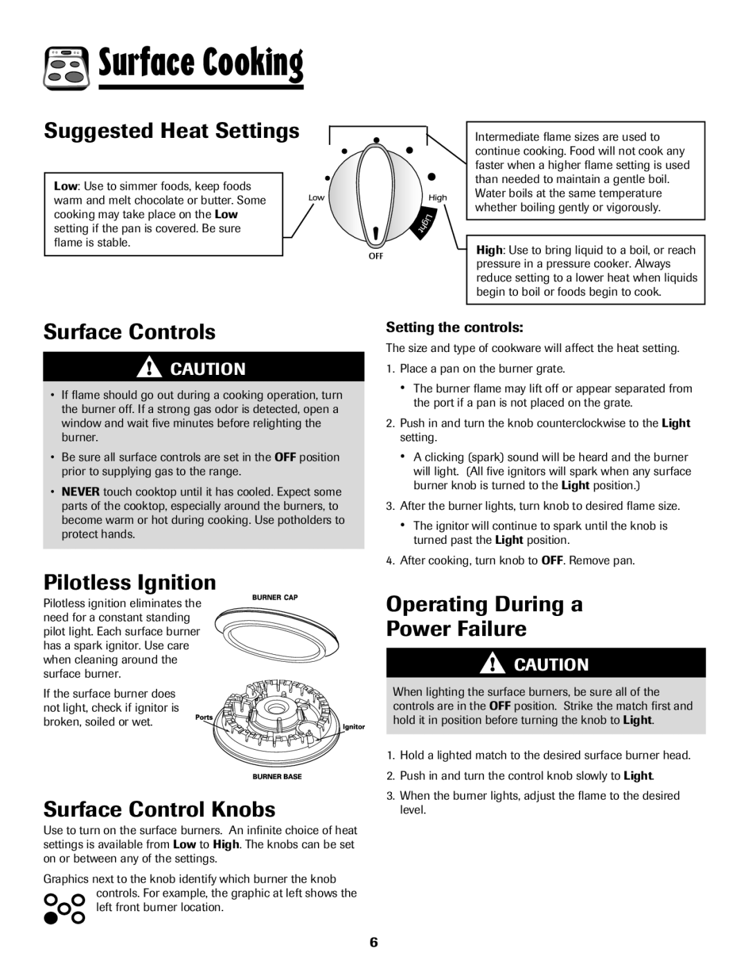 Maytag 850 important safety instructions Surface Cooking 