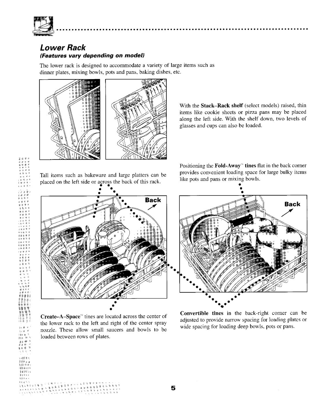 Maytag 9922, 9902 warranty Back 