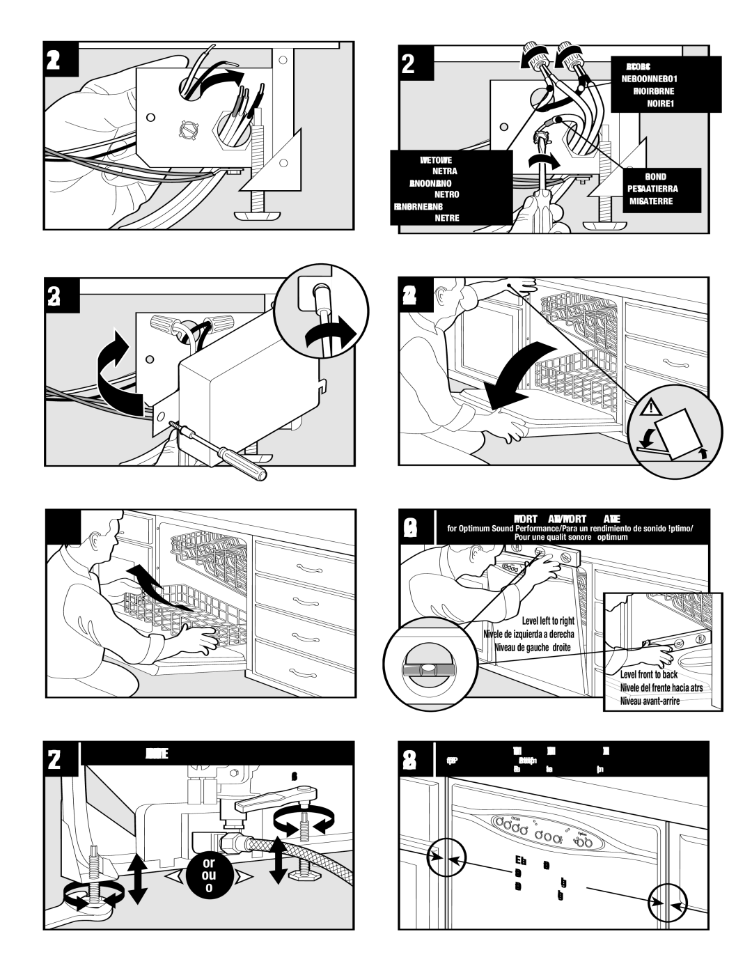 Maytag ADB1500AWW installation instructions Important/Importante 