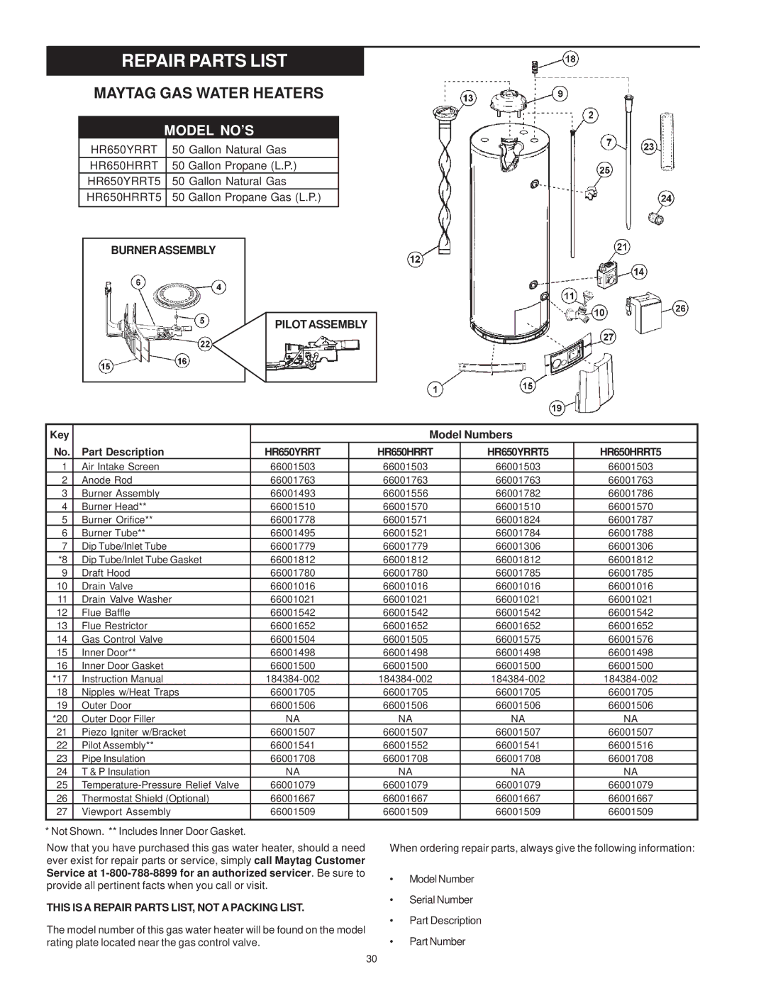 Maytag C3 manual HR650YRRT HR650HRRT HR650YRRT5 HR650HRRT5 