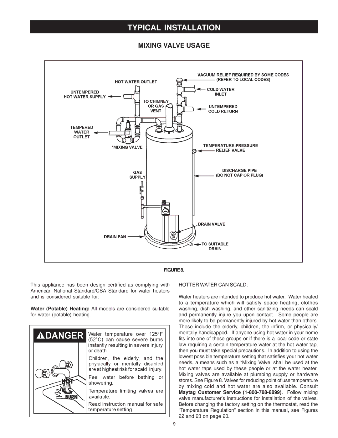 Maytag C3 manual Mixing Valve Usage 