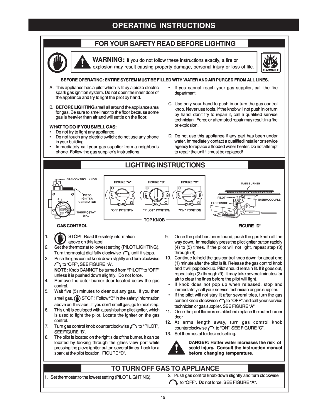 Maytag C3 Operating Instructions, For Your Safety Read Before Lighting, Lighting Instructions, What To Do If You Smell Gas 
