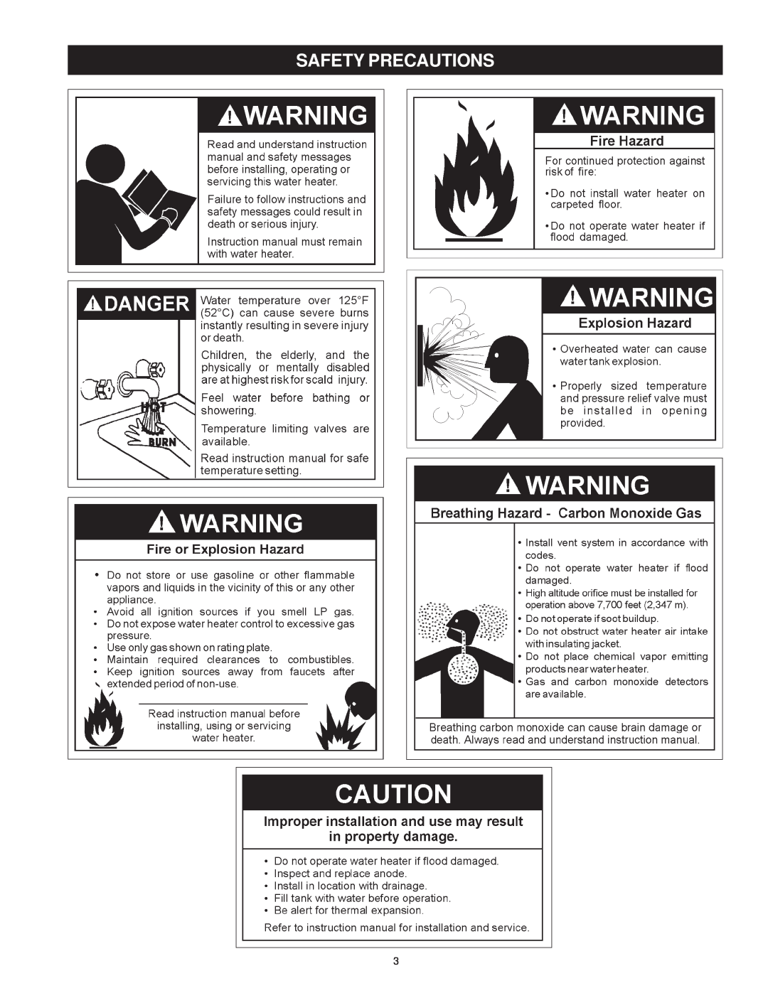 Maytag C3 manual Safety Precautions 